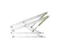 Mecanismo De Elevación Cama For Trabajo Pesado,Varilla Soporte Hidráulica For Tablero,Capacidad Carga 60-90 Kg,Diseño Bisagra Resorte Plegable,para Proyecto Ahorro Espacio(White,60cm/23.6inch)