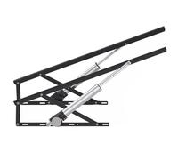 Mecanismo de elevación de cama de resorte de gas resistente, kit elevador de almacenamiento hidráulico, capacidad de carga de 70 kg, 90 cm para un fácil acceso debajo de la cama