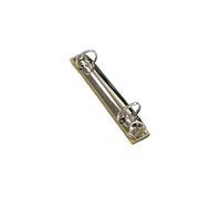 Mecanismo de encuadernación con metálicas, Reemplazo del mecanismo de carpeta anillas en D, 6 piezas A7, 20 mm, 2, multicolor(Silver)