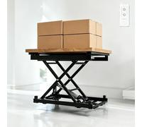 Mecanismo De Plataforma Hidráulica De Mesa Elevadora De Tijera Eléctrica, Base De Banco De Trabajo De Altura Ajustable Motorizada Con Control Remoto Para Soporte De Aseo De Mesa De Café