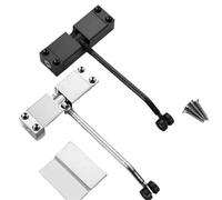 Mecanismo de puerta de cierre silencioso 63HA, dispositivo de cierre automático de aleaciones de aluminio for dormitorio, baño y cocina, 1 ud.(Black)