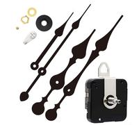 Mecanismo de reloj de cuarzo de alto par con kit de movimiento de eje largo, motor de reparación de reloj de pared y juego de manecillas, piezas de repuesto para paneles de 45-50 cm, hogar completo