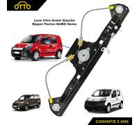 Elevalunas Izquierda sin Motor Excepto para Nemo Bipper Qubo Fiorino Desde 2007