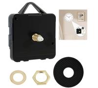Mecanismo reloj de pared eje 18 mm movimiento de cuarzo silencioso para esfera de hasta 8 mm de grosor, mecanismo de reloj DIY reemplazo de cuarzo silencioso sin agujas