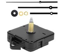 Mecanismos de Movimiento de Relojes Silencioso, 24mm Mecanismo Reloj de Pared, para Reparaciones y Proyectos de Bricolaje, Fáciles de Instalar, Apto para Casa, Oficina, Escuela y Tienda (Negro)