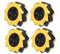 Mecanum - Rueda omnidireccional, robot inteligente, accesorios de piezas de automóvil, componentes de juguete de bricolaje 80 mm (16 x 8 x 5 196)