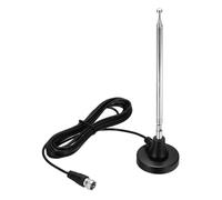 MECCANIXITY 1 juego de antena de radio FM, base magnética, antena digital interior de 75 ohmios, cable coaxial de 10 pies, conector macho tipo F para receptor estéreo del hogar
