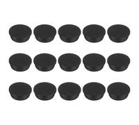 MECCANIXITY 15 tapones de silicona en forma de T de 43,5 mm de diámetro de 1-23/32 pulgadas de diámetro, tapón redondo de goma para agujeros de 42,5 a 43,5 mm, sellado impermeable, color negro