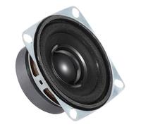 MECCANIXITY 2 altavoces pequeños de 3 W y 3 ohmios con carcasa de metal, cuadrados, microimanes externos para mini altavoces, DVD, EVD, multimedia, máquina de publicidad móvil, 40 mm, color negro
