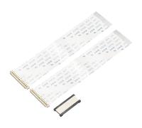 MECCANIXITY 2 cables planos flexibles FFC con adaptador extensible, 40 pines, paso de 0,5 mm, 100 mm, tipo B, para TV LCD, reproductor de DVD, audio de coche, 2 unidades