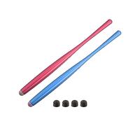 MECCANIXITY 2 lápices capacitivos para pantallas táctiles, lápiz capacitivo universal delgado para todos los dispositivos de pantalla táctil capacitiva con 4 puntas finas de fibra, rosa, rojo y azul