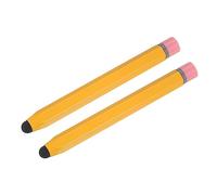 MECCANIXITY 2 lápices capacitivos para pantallas táctiles, lápiz capacitivo universal para todos los dispositivos de pantalla táctil, 3.8 pulgadas, amarillo