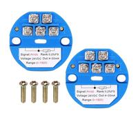 MECCANIXITY 2 módulos transmisores de sensor de temperatura RTD PT100 0-150C 4-20MA DC24V amplificador de temperatura para termopar, módulos PLC