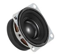 MECCANIXITY 4 altavoces pequeños de 3 W, 4 ohmios, carcasa de metal, bocina cuadrada con imán externo para mini altavoces, EVD, multimedia, móvil, portátil, máquina de publicidad, 34 mm, color negro