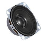MECCANIXITY 4 altavoces pequeños de 3 W, 4 ohmios, carcasa de metal, bocina cuadrada con imán externo para mini altavoces, EVD, multimedia, móvil, portátil, máquina de publicidad, 35 mm, color negro