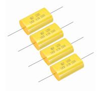 MECCANIXITY 4 condensadores divisores de frecuencia de 18uF, altavoz de audio de 250 V, condensador de película MKP de polipropileno sin polaridad