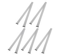 MECCANIXITY 5 cables planos de conector IDC, 34 pines de 2 mm, paso de 1 m de longitud, FC a FC, conector hembra doble, cable plano para electrónica industrial, color gris