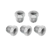 MECCANIXITY 5 tuercas de bellota M12 x 1,75 mm, tuercas métricas de acero inoxidable 304 con cabeza hexagonal de cabeza de cúpula, acabado brillante para lámparas, máquinas, proyectos de bricolaje