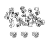 MECCANIXITY 80 tuercas de bellota M4 x 0.7 mm, tuercas métricas de acero inoxidable 316, tuercas de cabeza de cúpula hexagonal, acabado brillante para lámparas, máquinas, proyectos de bricolaje