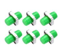 MECCANIXITY Acoplador de fibra óptica FC/APC, cuadrado, monomodo, adaptador de cable de fibra óptica simplex, conectores de fibra óptica para Internet de red, paquete de 6