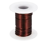 MECCANIXITY Alambre magnético de 17 AWG, 113 g de diámetro, 113 g, alambre de cobre esmaltado con eje, bobina magnética para transformador, motor, eléctrico, marrón
