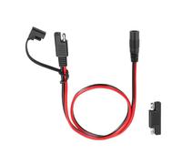 MECCANIXITY Cable adaptador hembra SAE a CC 5521, 14 AWG, 300 V, 2 pies, conector de panel solar con adaptador de polaridad inversa, cubierta impermeable para panel solar, estación de energía portátil