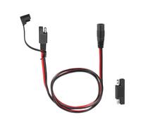 MECCANIXITY Cable adaptador hembra SAE a CC 5521, 14 AWG, 300 V, 3 pies, conector de panel solar con adaptador de polaridad inversa, cubierta impermeable para panel solar, estación de energía portátil