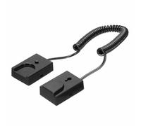 MECCANIXITY Cable de seguridad retráctil, correa de cable de control remoto D2, correa, cuerda antipérdida de control remoto con adhesivo de doble cara para TV, DVD, taza, teléfono, 1 juego, negro,