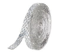 MECCANIXITY Cinta autoadhesiva de diamantes de imitación de 10 mm de 3 yardas para proyectos de manualidades, coches, teléfonos, decoración de cumpleaños, color blanco