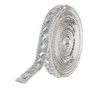 MECCANIXITY Cinta autoadhesiva de diamantes de imitación de cristal de 12 mm para proyectos de manualidades, coches, teléfonos, decoración de cumpleaños, color blanco