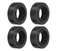 MECCANIXITY Collares de eje de 1 pulgada de diámetro exterior x 0.4 pulgadas de alto, acero al carbono, collares de eje de tornillo para carretillas, industria, máquinas, herramientas agrícolas, color