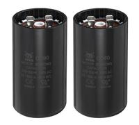 MECCANIXITY Condensador CD60 270-324 UF/Mfd, 250 VCA CD60 Condensador de arranque de motor para ventilador eléctrico, bomba de pozo de arranque (negro, paquete de 2)