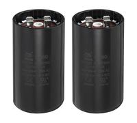 MECCANIXITY Condensador CD60 324-389 UF/Mfd, 250 VCA CD60 Condensador de arranque de motor para ventilador eléctrico, bomba de pozo de arranque (negro, paquete de 2)