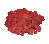 MECCANIXITY Confeti rojo metálico decorativo redondo confeti para decoración de globos, boda, fiesta de cumpleaños, 50 g/1.8 oz