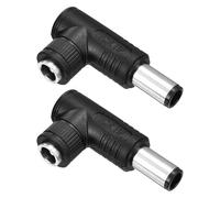 MECCANIXITY DC5525 - Adaptador de conector convertidor de potencia de salida hembra a 30 V 240 W DC7450 macho máximo 240 W 5,5 x 2,5 mm hembra a 7,4 x 0,6 mm, convertidor de barril de codo macho para