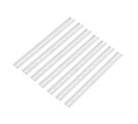 MECCANIXITY Guía de montaje de aluminio ranurado para riel DIN de 14 x 1.4 x 0.3 pulgadas para instalación de equipos, paquete de 10 unidades