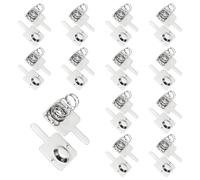MECCANIXITY Juego de 24 placas de níquel de resorte de contacto de batería AA, 13 mm x 11,5 mm, repuesto de resorte de conversión positivo a negativo para montaje en PCB y soportes de batería