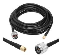 MECCANIXITY KMR/LMR240 - Cable de extensión coaxial, 50 ohm SMA macho a tipo N macho RF de baja pérdida, cable coaxial de baja pérdida con conector para 3G, 4G, 5G, LTE, Ham, WiFi, GPS, RF, radio, uso