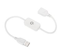 MECCANIXITY LED Touch Regulador en línea 5 V 3 A USB Cable táctil interruptor controlador para luz de tira de diodo emisor de un solo color, blanco