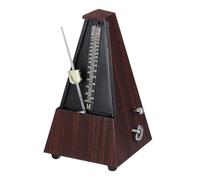 MECCANIXITY Metrónomo mecánico, temporizador musical de alta precisión, metrónomo musical universal para piano, guitarra, violín, ukelele, color teca