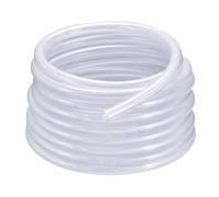 MECCANIXITY Tubo de PVC trenzado reforzado de 1/2 pulgada de diámetro interior x 3/4 pulgadas de diámetro exterior de 50 pies, tubo flexible de vinilo transparente, tubo de plástico flexible de alta