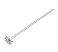 MECCANIXITY Varilla de agitación de acero inoxidable 304 Varillas de agitación de máquina de dispersión de longitud de 11.8 pulgadas con disco de dispersión de identificación de 1.57 pulgadas para laboratorio, industrial