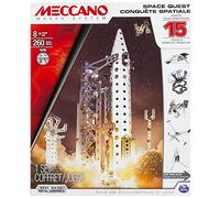 Meccano 6026302 - Set de la Conquista Espacial, 15 Modelos Diferentes, Piezas de Metal