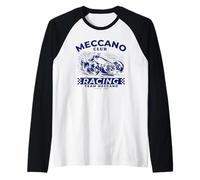 Meccano Club Modelo Coche Racing Team Retro Camiseta Manga Raglan