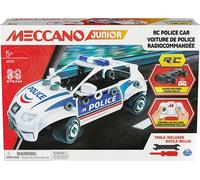 Meccano Kit construcción Junior Police 6064177 – Coche policía RC con maletero y herramientas 5+