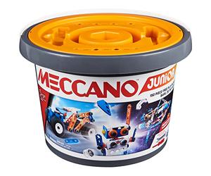 MECCANO Junior - Cubo 150 Piezas - Kit de construcción de Modelo Steam de 150 Piezas para Juego Libre - 6055102 - Juguetes Niños 5 años +