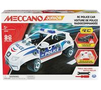 MECCANO JUNIOR - POLICE - Kit de construcción de coche de policía por control remoto con maletero y herramientas reales, kit construccion de maqueta de juguete - 6064177 - Juguetes Niños 5 años +