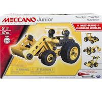 Meccano Junior Tractor Juego de construcción de varios modelos de vehículos 87pieza(s) - Juegos de construcción (Juego de construcción de varios modelos de vehículos, 5 año(s), 87 pieza(s), Negro, Amarillo, 350 mm, 80 mm) , color/modelo surtido
