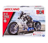 MECCANO - MOTO 5 MODELOS - Juego para construir con 174 Piezas Y 2 Herramientas - Juego De Construcción - 6036044 - Juguetes Niños 8 años +