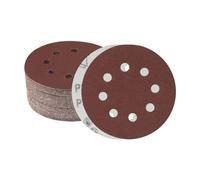 Meccion 125mm Discos de Lija 50 Piezas Grano 120 Lija Circular con 8 Agujeros Papel de Lija para Lijadora orbital Aleatoria